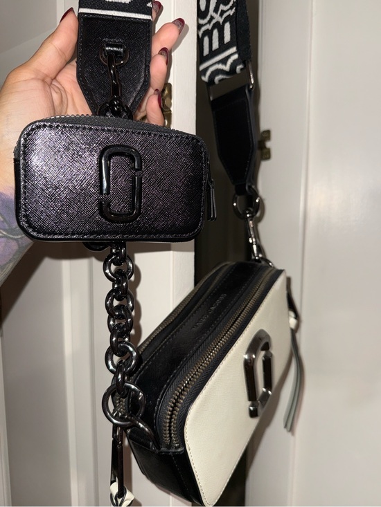 Marc Jacobs Handbags - TWO bags! Marc Jacobs THE UTILITY Snapshot Crossbody Bag & Micro snapshot charmb